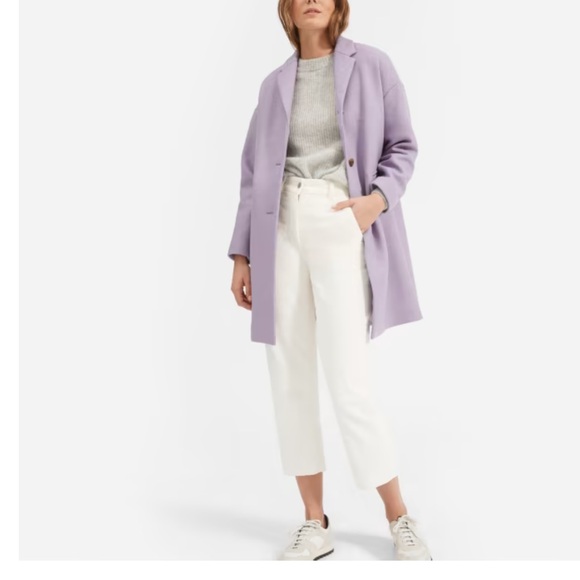 Everlane Purple Pea Coat - Picture 4 of 4